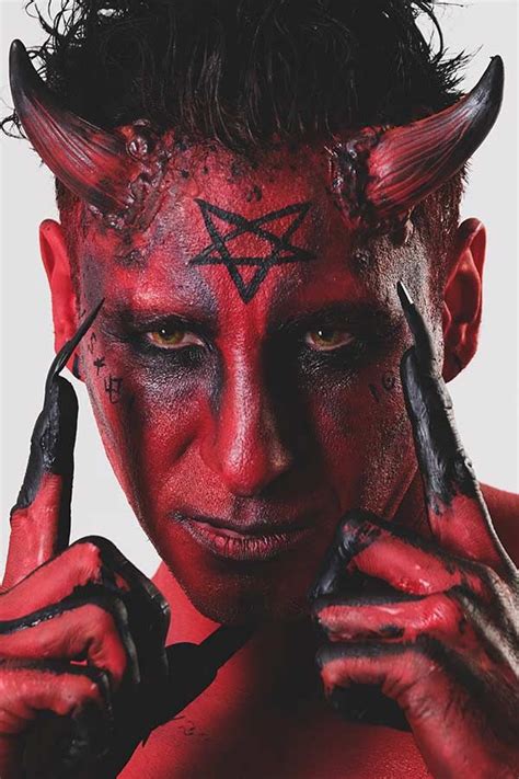 black devil makeup|devil makeup for men.